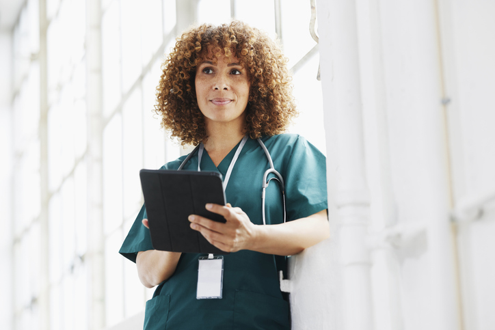  Female healthcare professional - stock photo