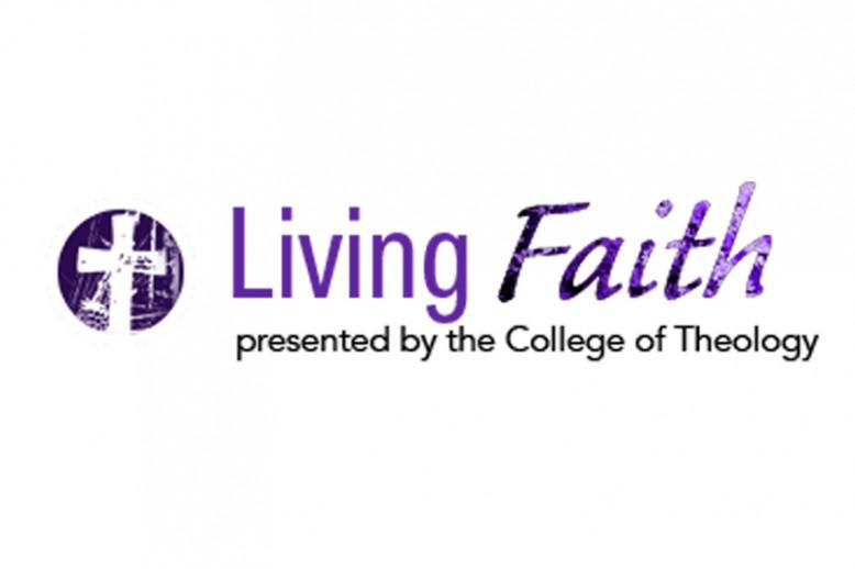 "living faith" in purple