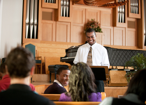 Man embracing his identity in Christ