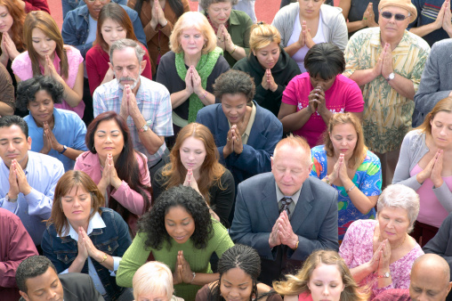 God's family praying to God