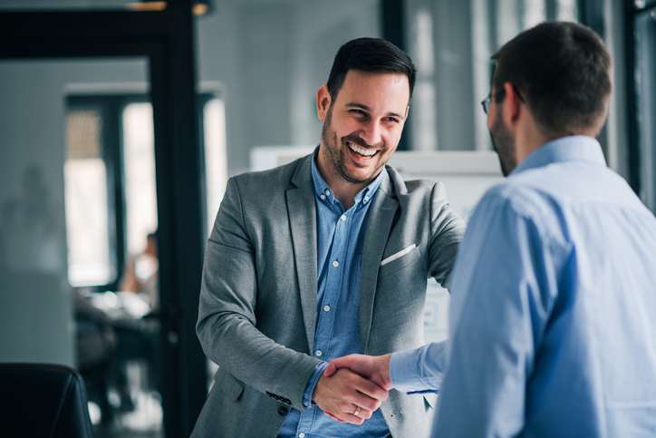 business men shaking hands